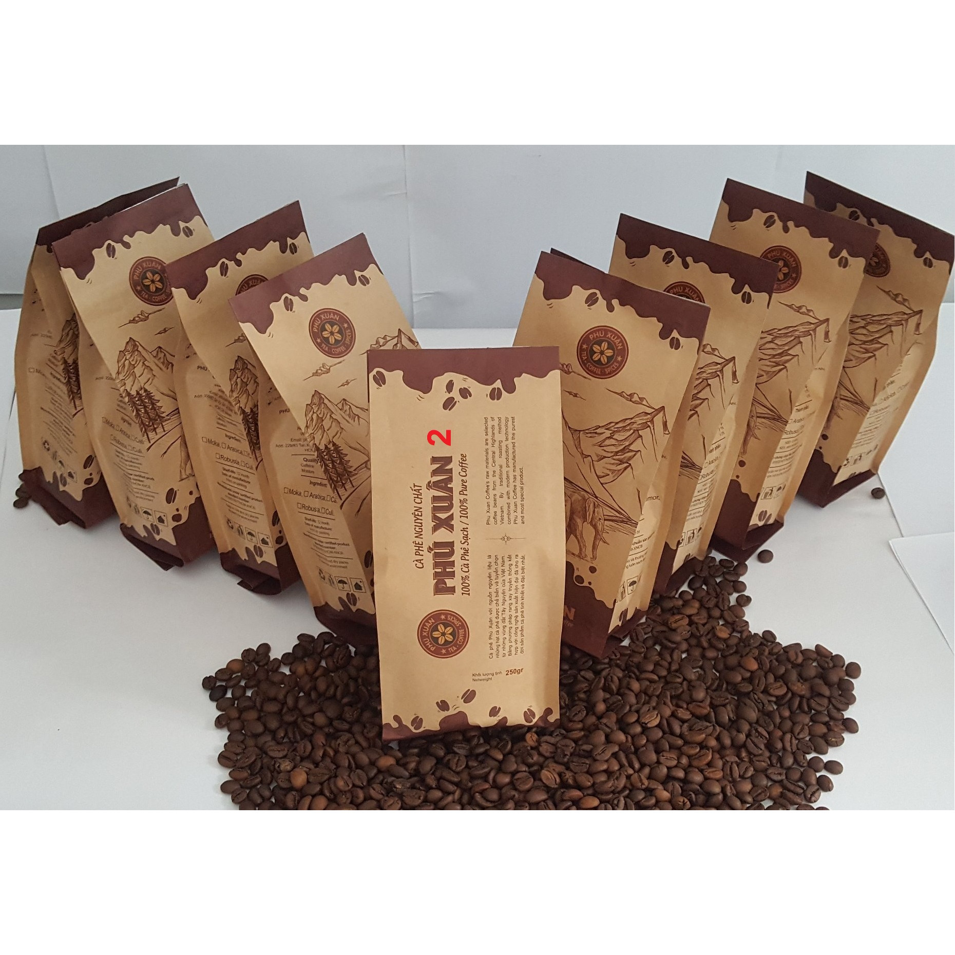 Cà Phê Ngovina - Robusta Buôn Ma Thuột- 1Kg (Dạng Hạt)