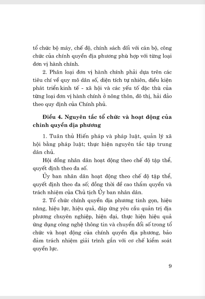 Sách - Luật Tổ Chức Chính Quyền Địa Phương Năm 2025