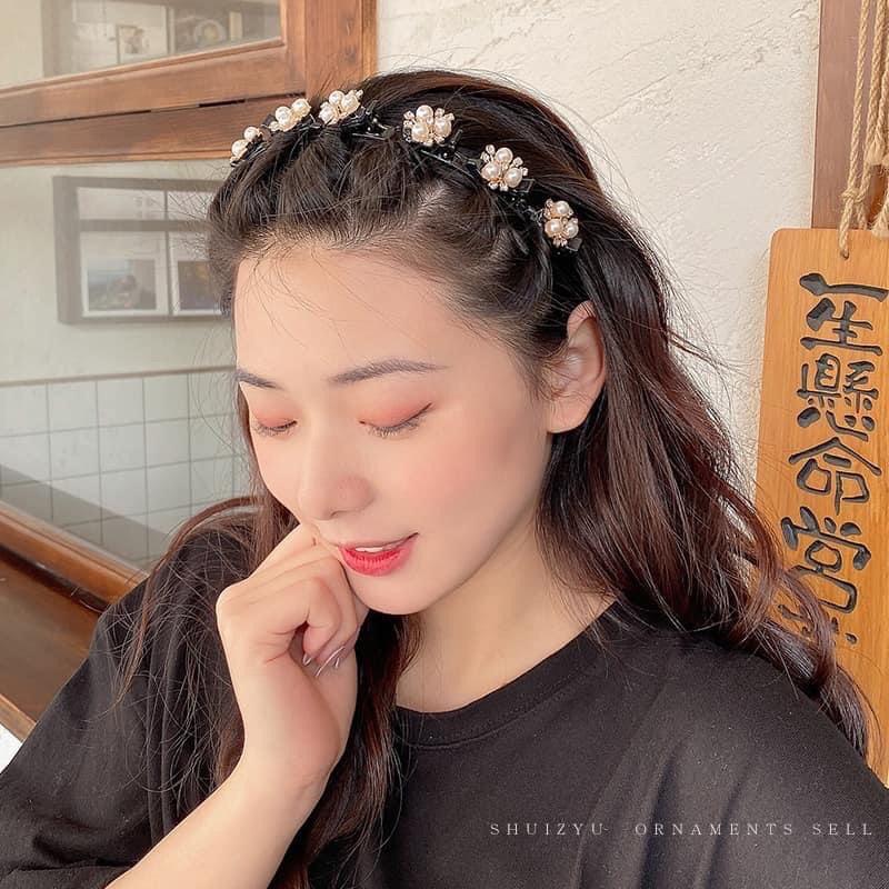 Bờm kẹp tóc phong cách Hàn Quốc