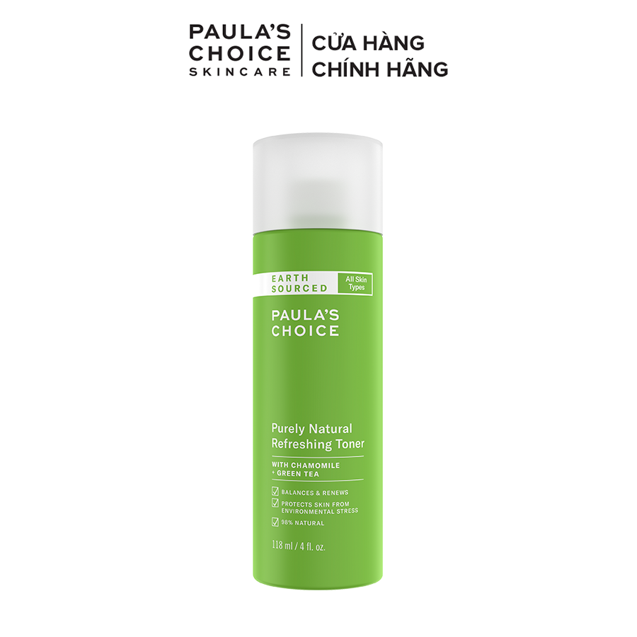 Nước hoa hồng nguồn gốc thiên nhiên Paula's Choice Purely Natural Refreshing Toner 118ml-8510