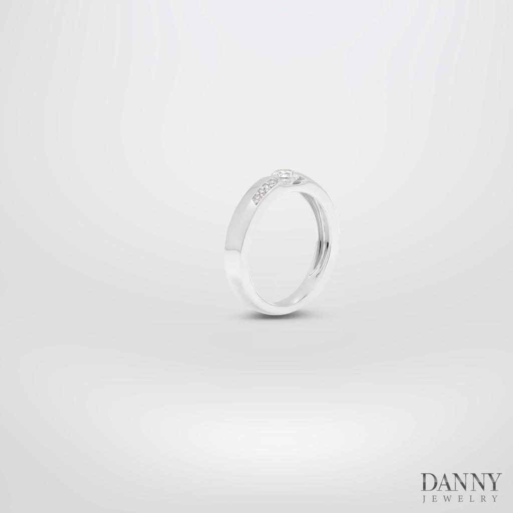 Nhẫn Đôi Danny Jewelry Bạc 925 Đính Đá CZ Xi Rhodium N0088/N0086