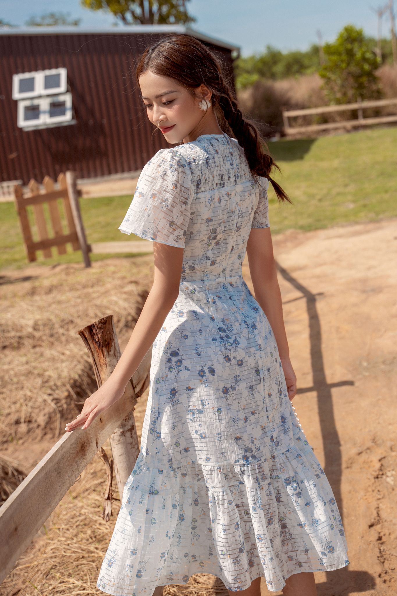 OLV - Đầm Elain Shirring Dress