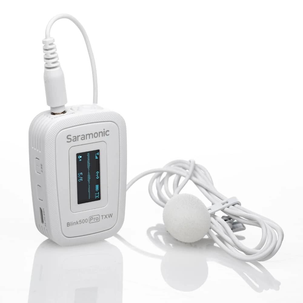 Micro thu âm không dây Saramonic Blink 500 Pro B2W cổng micro 3.5mm ( 2phát + 1thu) - Hàng Chính Hãng
