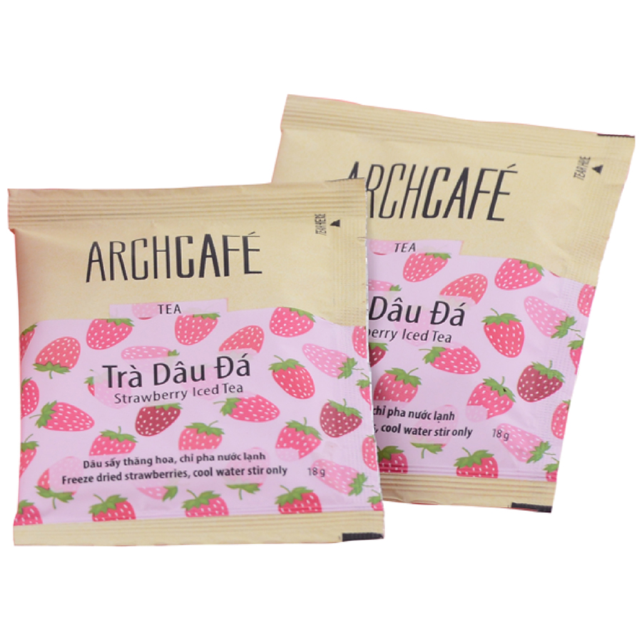 Hộp Trà Hòa Tan Archcafe Dâu Đá 12 gói x 18g