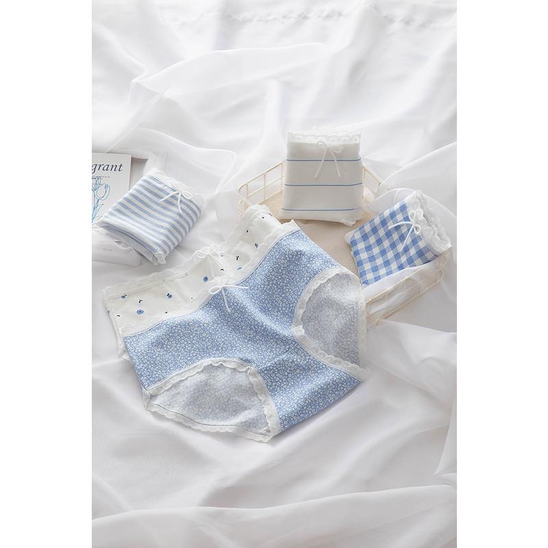 Quần Lót Nữ Cotton Mỏng Ngang Eo . Hàng Loại Đẹp.