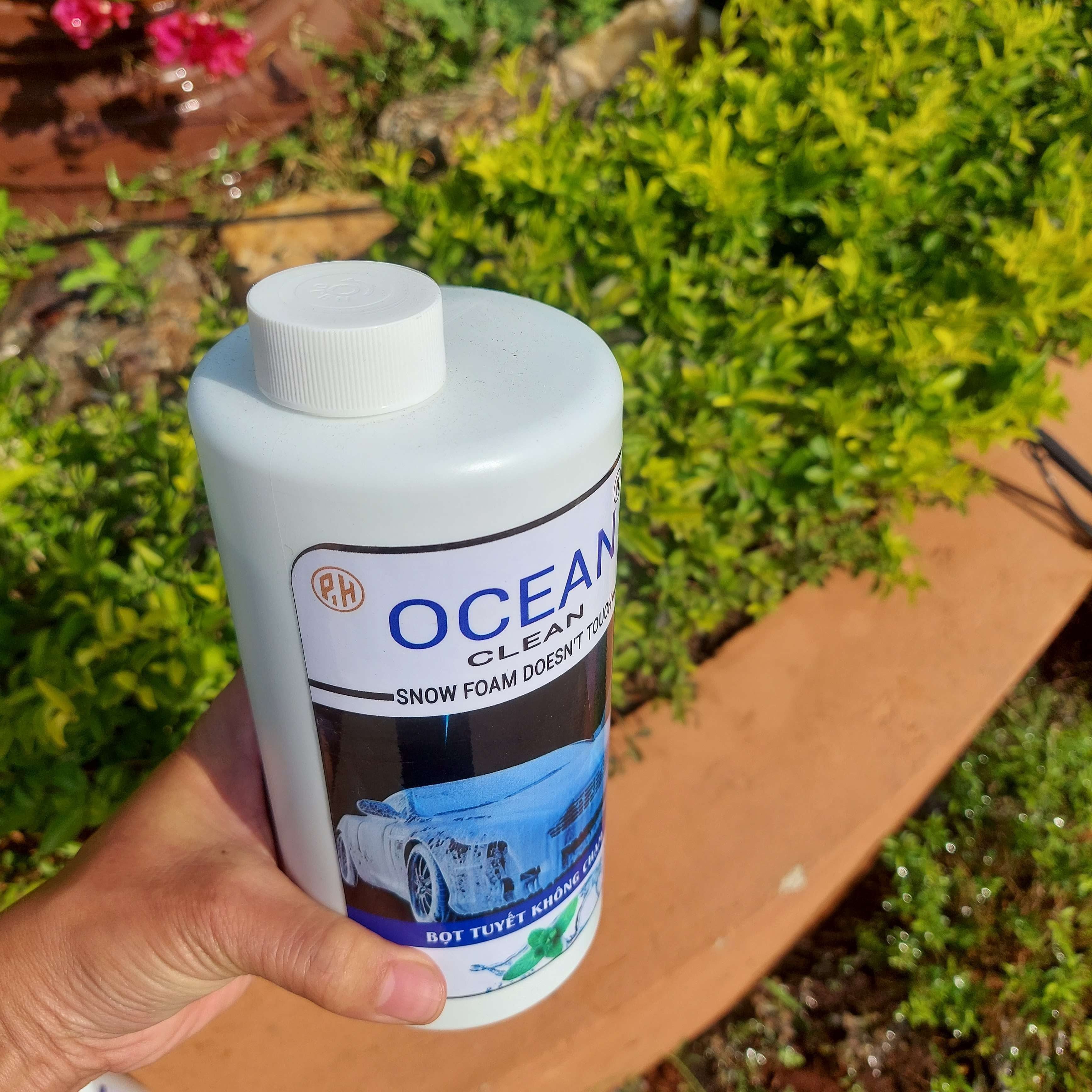 Bọt Tuyết Không Chạm Ocean 1000ml, Đậm Đặc Tiết Kiệm Sạch Nhanh Chóng