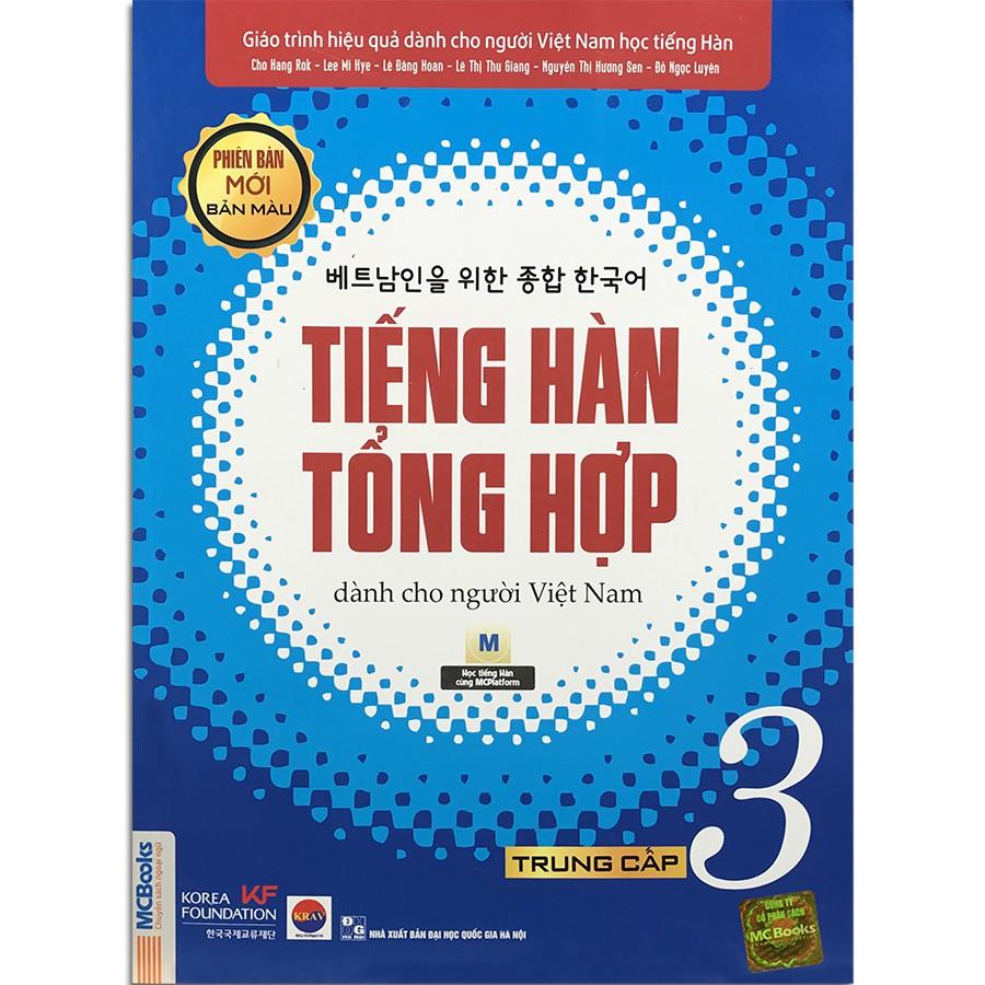 Sách - Tiếng Hàn Tổng Hợp Dành Cho Người Việt Nam - Trung Cấp 3 Phiên Bản Mới (4 Màu)