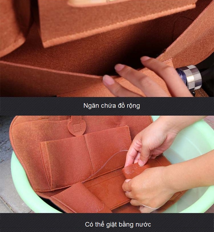 Túi nỉ đa năng trên ô tô