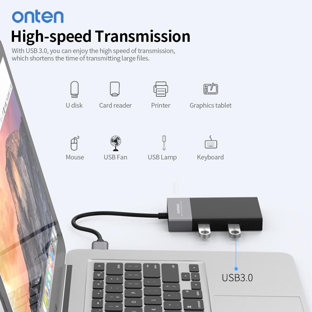 Đầu đọc đa thẻ 6 trong 1 USB 3.0 Bộ chuyển đổi USB sang USB Cắm N Play / Khe cắm thẻ TF / SD / CF / SQD / 2 * USB 3.0 Tốc độ cao