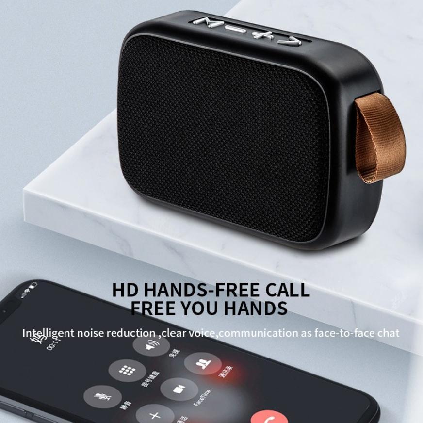 Loa Bluetooth Vải Mini Hỗ Trợ Thẻ Tf Kết Nối Không Dây Ngoài Trời Di Động Âm Thanh Thể Thao Âm Thanh Nổi Quà Tặng Sáng Tạo Loa Siêu Trầm Color: Black