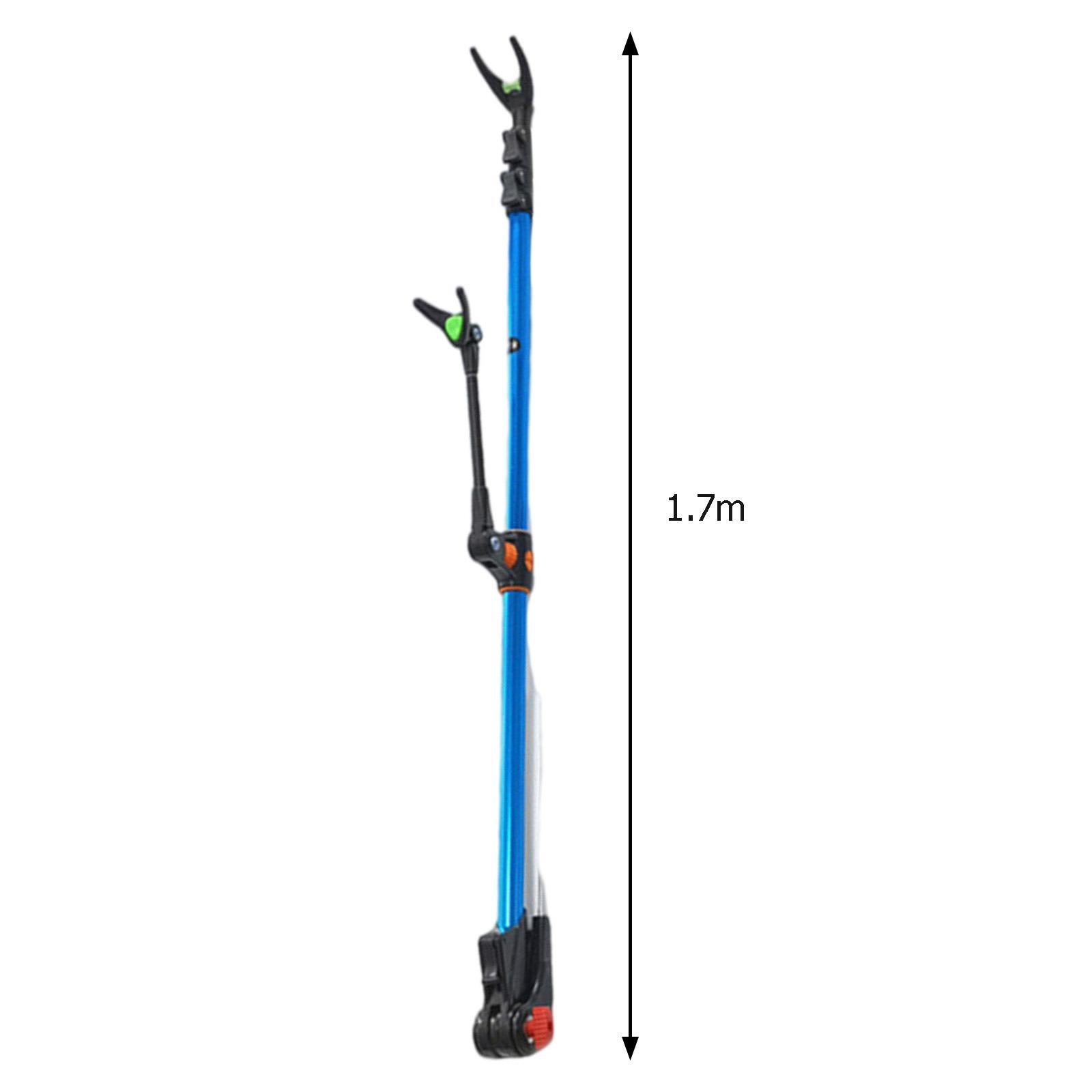 Telescopic Fishing Rod Holder Pole Stand Bracket Support with Ground Stake