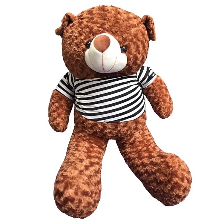 Thú nhồi bông Teddy mặc áo cute - Size từ 1m đến 1m7 - Quà tặng gấu bông teddy khủng lồ lông hoa cao cấp