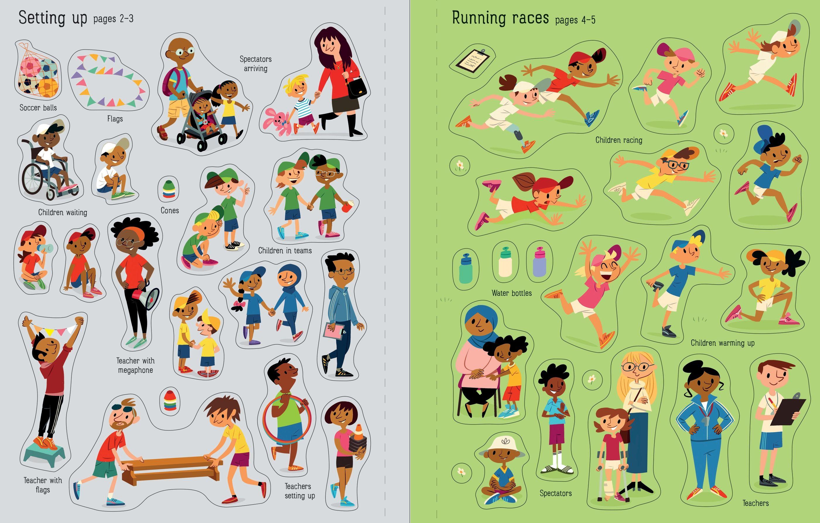 First Sticker Book Sports Day