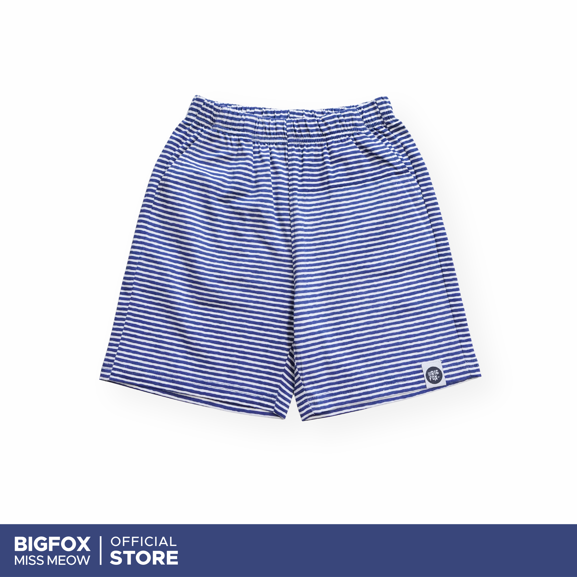 Quần short cho bé trai Bigfox Miss Meow mặc mùa hè size đại vải cotton mềm họa tiết cá tính cỡ trẻ em 3-11 tuổi