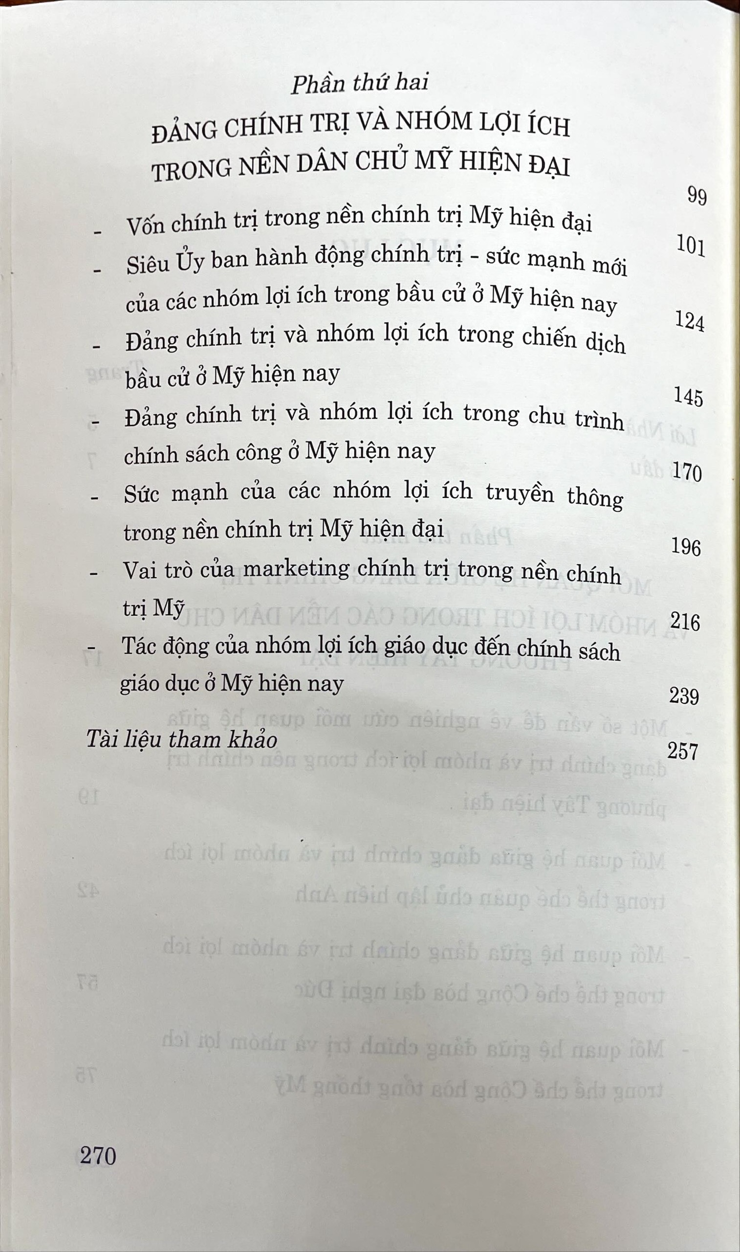 Đảng chính trị và nhóm lợi ích trong các nền dân chủ phương Tây hiện đại