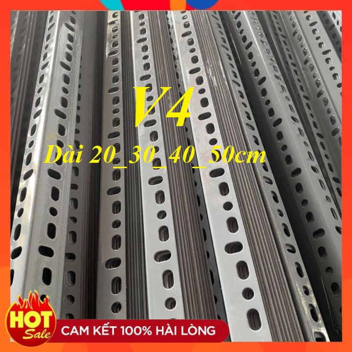 Cây sắt V lỗ V4 x4cm dày 1.5li
