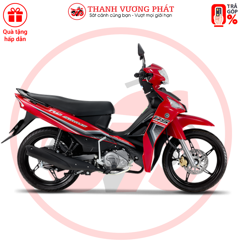 Xe số Yamaha Sirius FI - phiên bản Vành đúc, động cơ 115cc, phanh đĩa, bảo hành 3 năm  30.000 km,... - Đỏ Đen