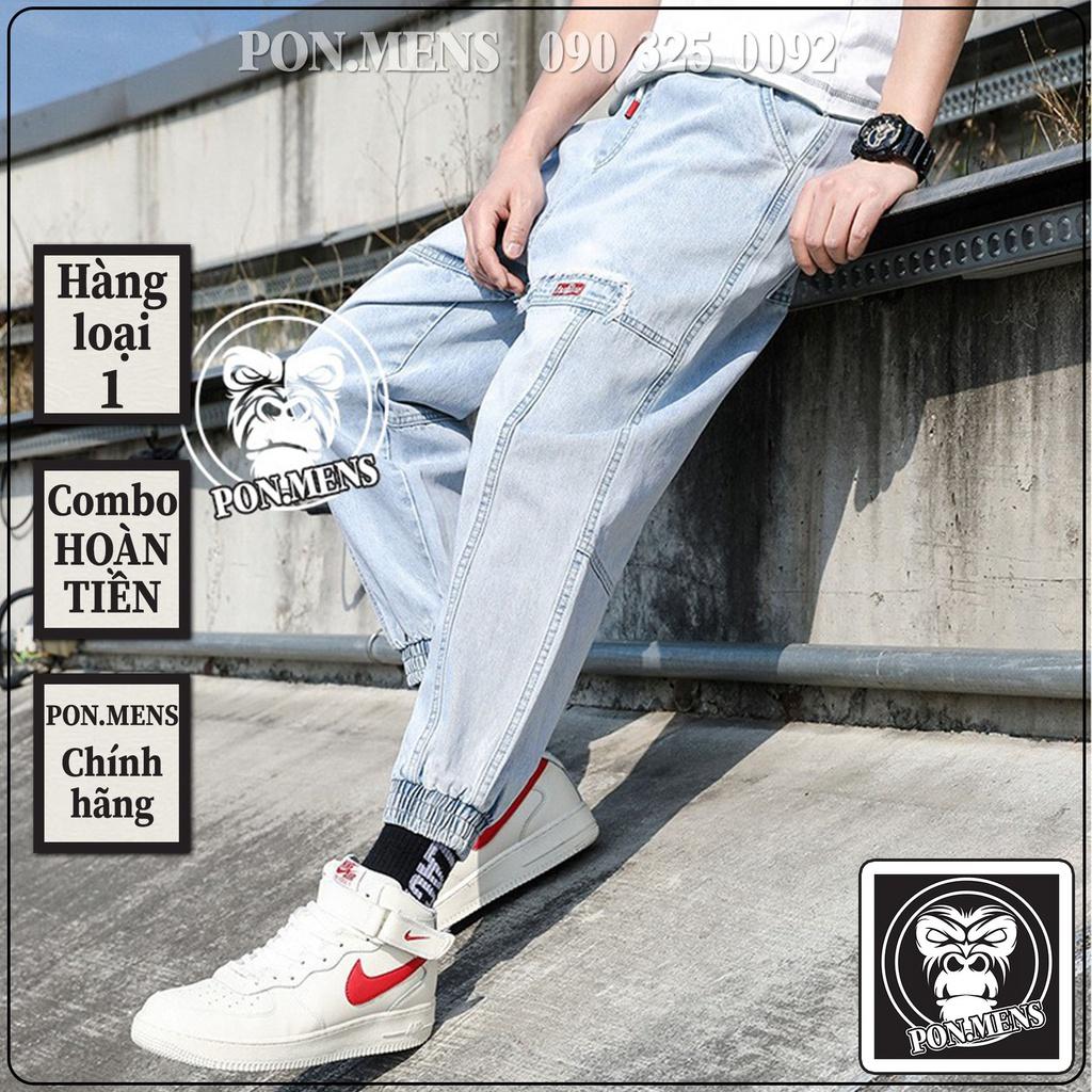 Quần Jogger jean nam nữ ống chun COURSEMYS hot trend 2021