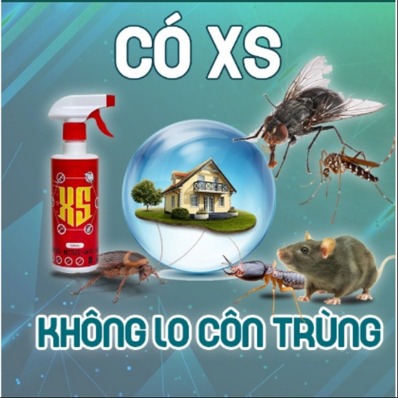 Xịt đuổi chuột côn trùng XS, Xịt đuổi chuột, Thảo Dược Thiên Nhiên Hiệu Quả, Dùng Cho Mọi Nhà - Công nghệ sinh học an toàn cho người