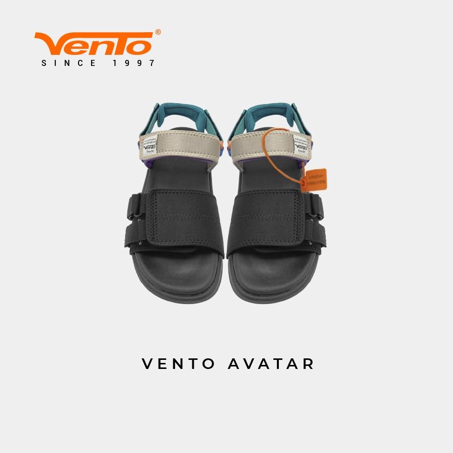 Giày Sandal VENTO AVATAR NỮ CHÍNH HÃNG - MÀU BE CAM/ĐEN XANH SD10112