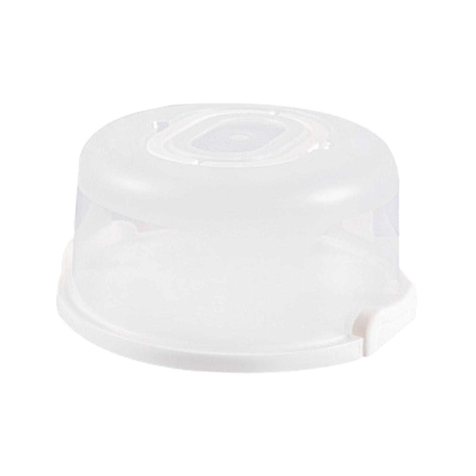 Portable Round Cake Carrier Transparent Cupcake Delivery Box for Dessert