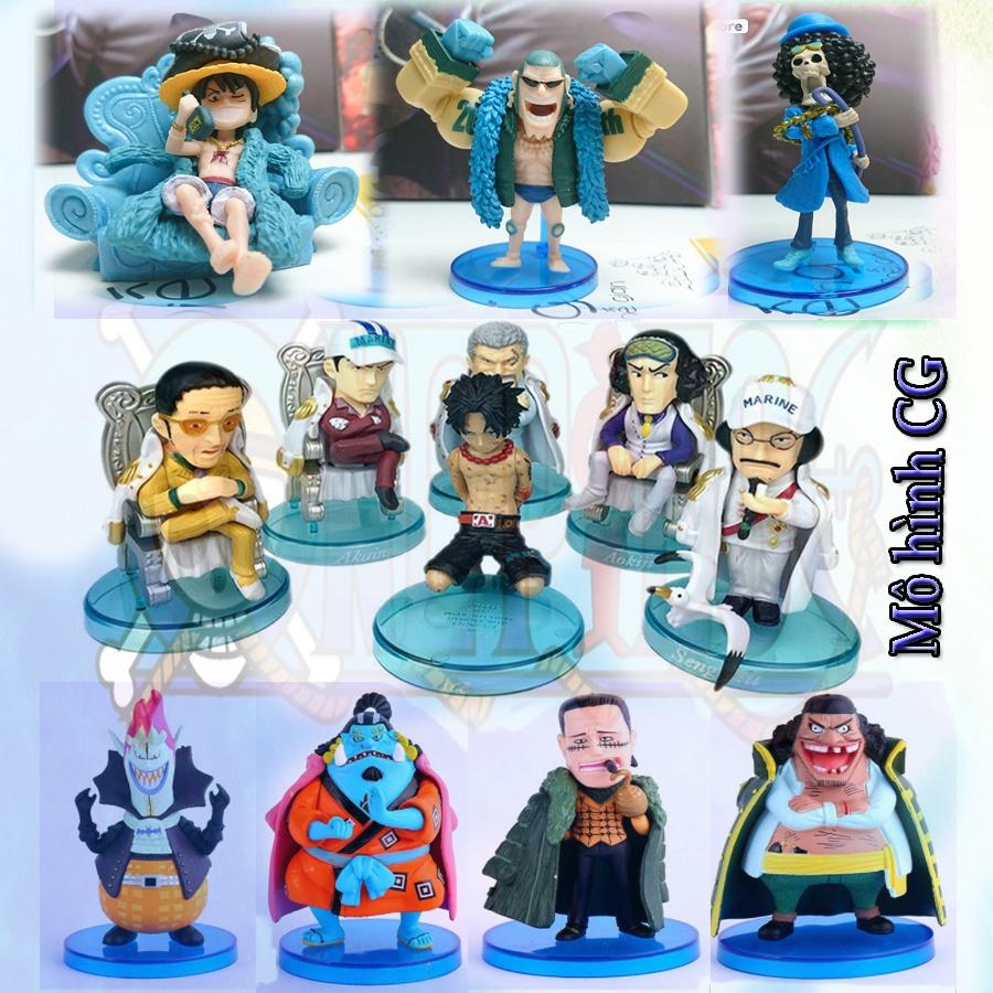 Mô hình ONE PIECE chibi 9cm - 11cm - Bộ đô đốc và Thất Vũ Hải