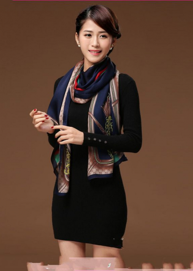Khăn choàng cổ lụa thời trang cao cấp 17