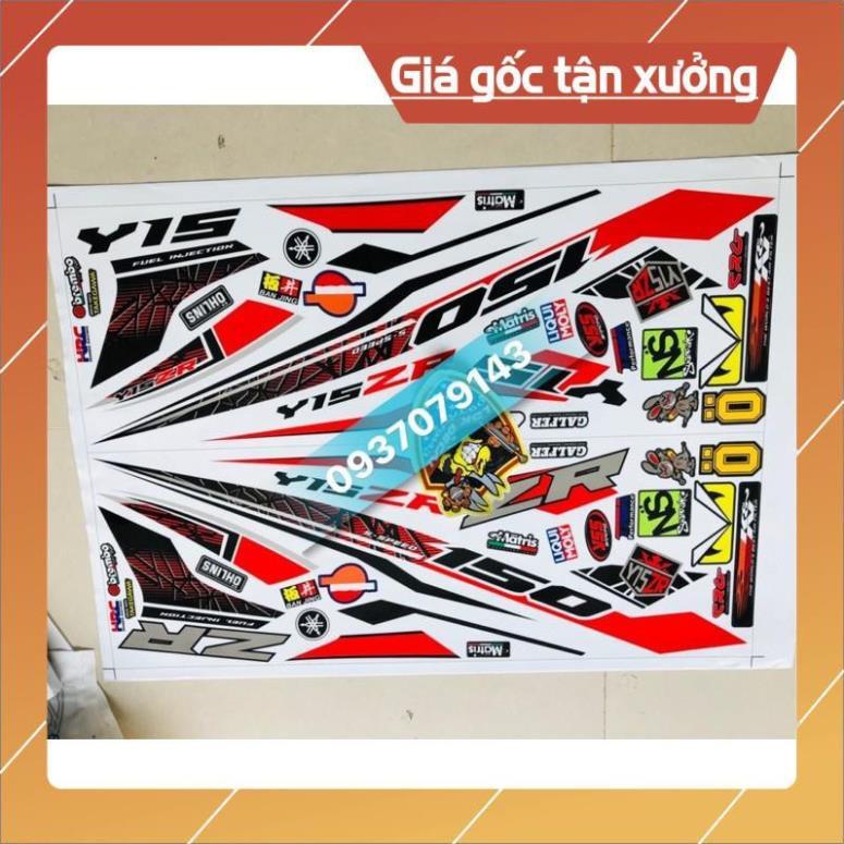 #Tem rời #exciter 150 trắng đỏ đen 3 lớp ko bay màu