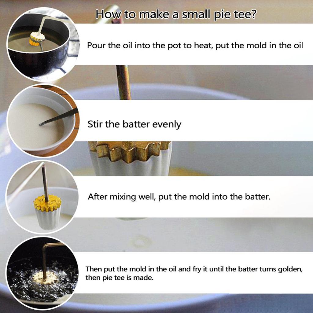 Pie Tee Maker Innovative Snack Mould Reusable Wood Handle Bakeware Gadgets