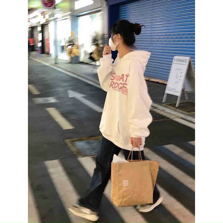 Áo Hoodie Nỉ Soat Chữ Hồng Hàn Quốc Dài Tay Có Mũ, Áo Hoodie Nỉ Có Mũ SOAT Chữ Hồng Form Rộng Kiểu Dáng Hàn Quốc Dễ Thương, áo khoác hoodie cặp đôi