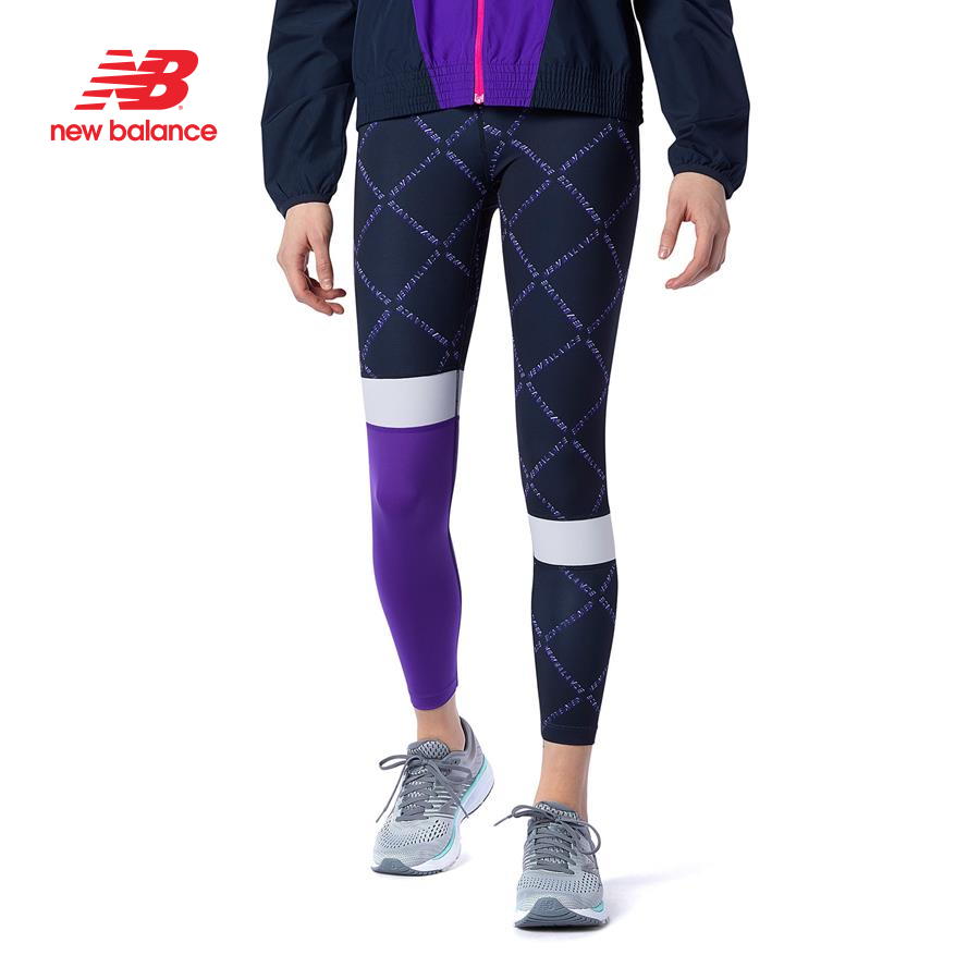 Quần legging thể thao nữ New Balance Fast Flight Printed - WP13249DV (Form Quốc Tế)