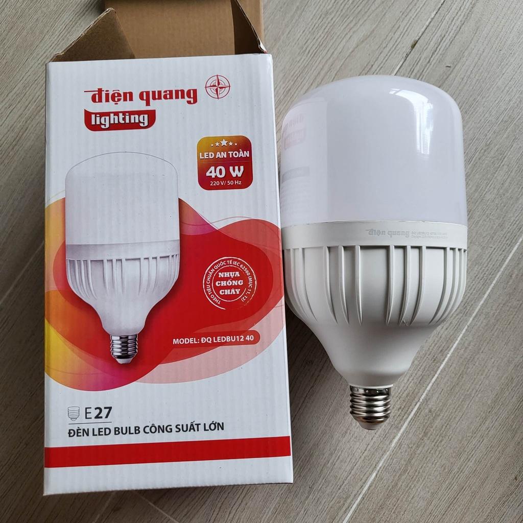 Hình ảnh Đèn LED bulb công suất lớn Điện Quang ĐQ LEDBU12 bầu kín - công suất 20W/30W/40W - ánh sáng trắng/vàng