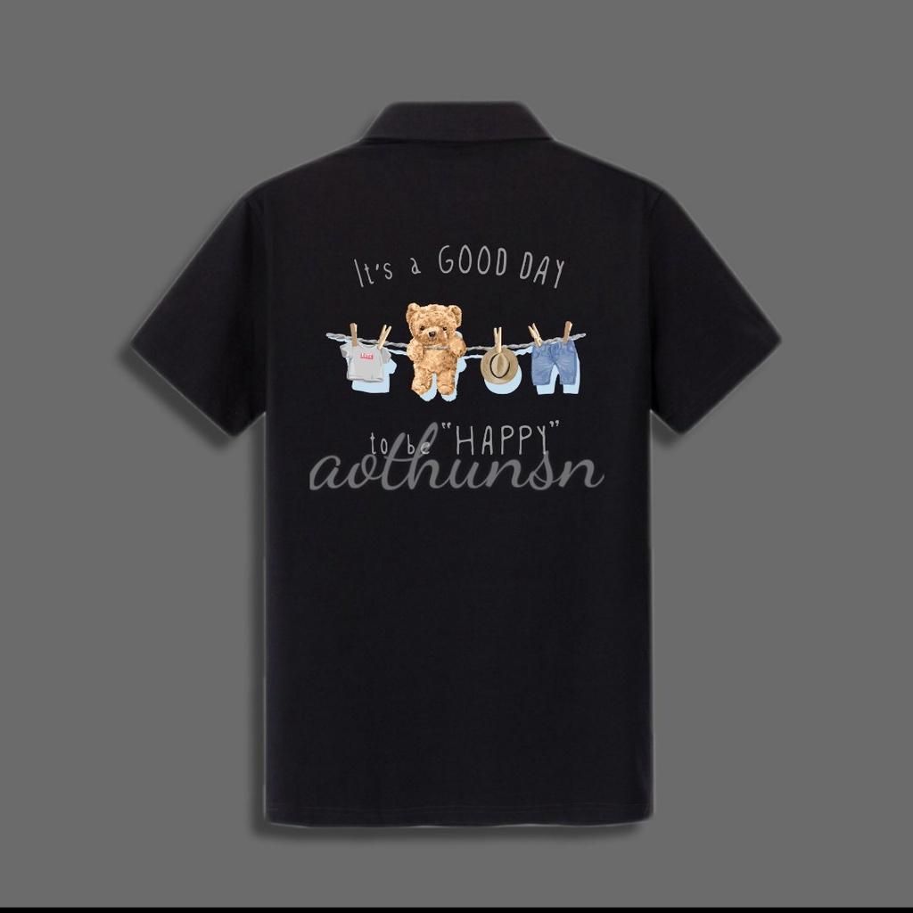 Áo thun cổ trụ cổ bâu polo GOOD DAY