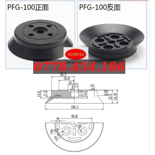 Núm Hút Cao Su Xuất Khẩu 1 Ngăn Dùng Hút Các Sản Phẩm Nặng, Mô Hình PFG