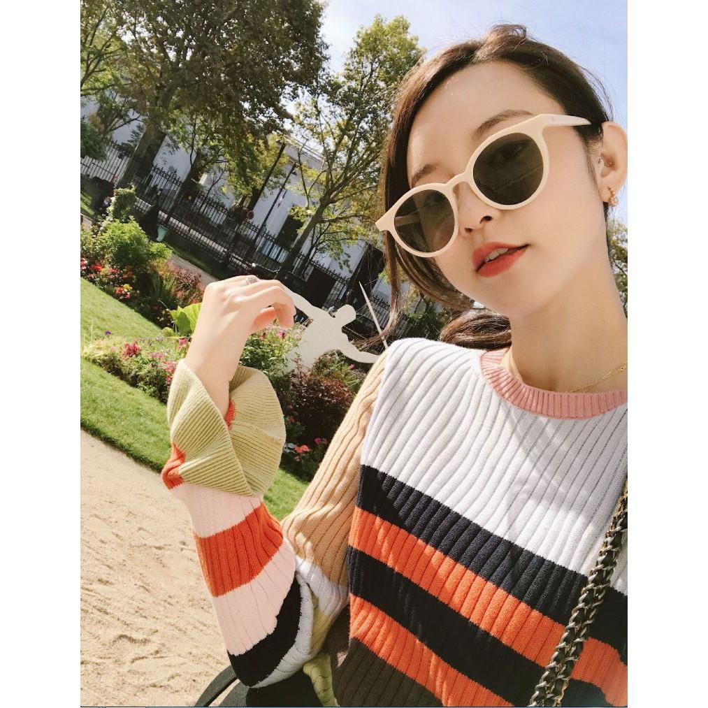 Kính ulzzang gọng tròn Nam Nữ Hàn Quốc Xì Tin D06