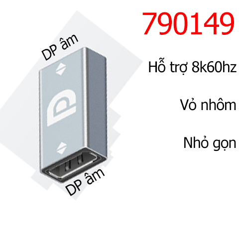 Đầu nối Displayport 2 đầu âm nối dài cáp Displayport