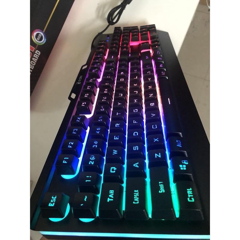 Bàn phím Gaming EDRA EK701 - Chống nước tuyệt đối - Led RGB - Màu đen - BH 24 tháng