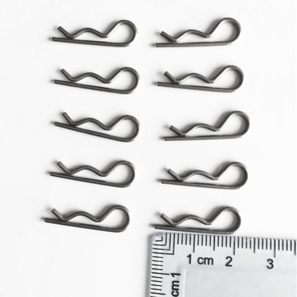 10 Miếng Mềm Thép Không Gỉ R Giữ Kẹp Lò Xo Bộ Carter Pin