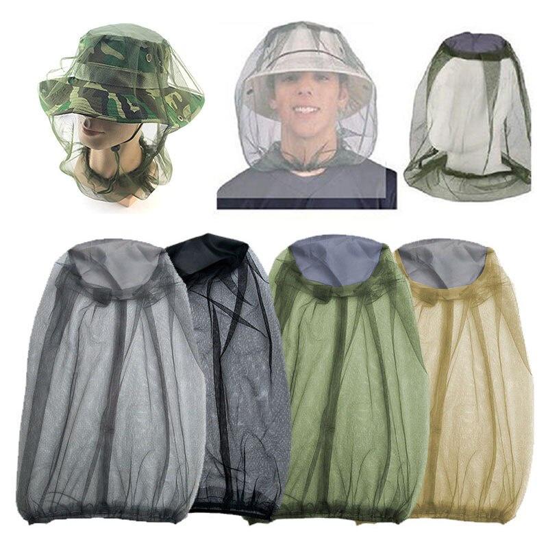 4 Color Outdoor Fishing Cap Midge Mosquito Insect Hat Fishing Hat Bug Mesh Head Net Face Protector Travel Camping Cap Hats New