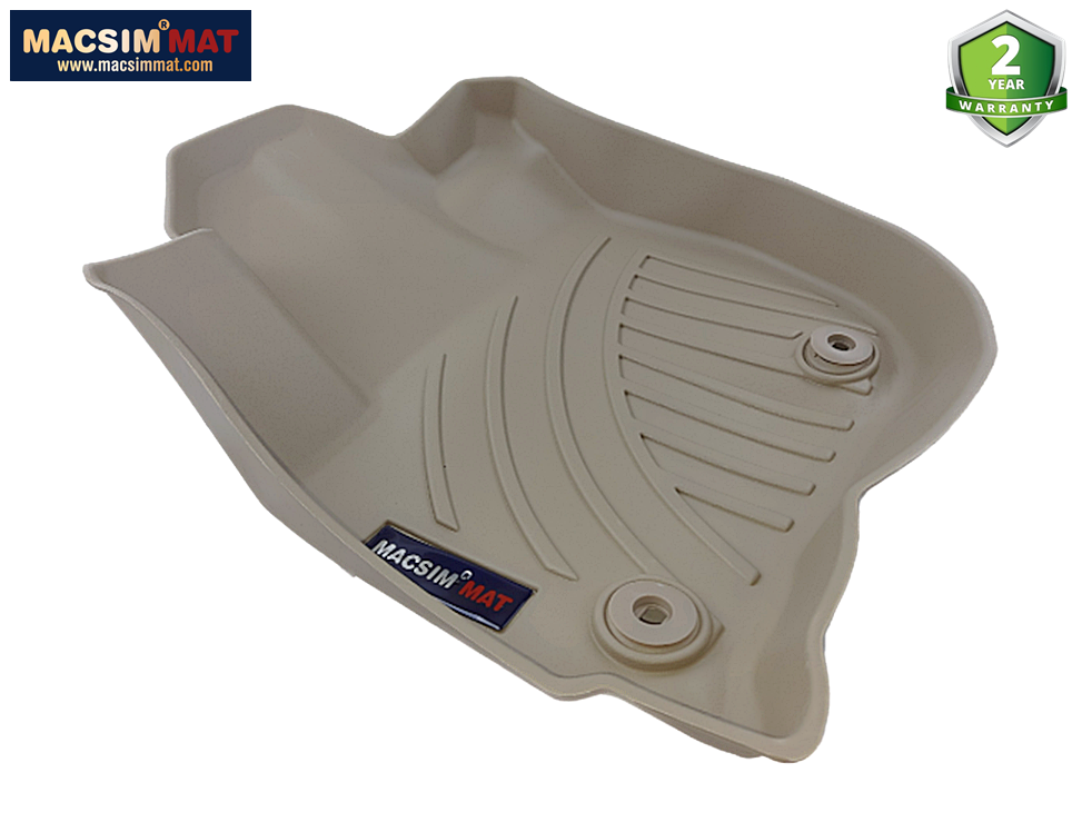 Thảm lót sàn xe ô tô Honda City 2017-đến nay Nhãn hiệu Macsim chất liệu nhựa TPV cao cấp màu be