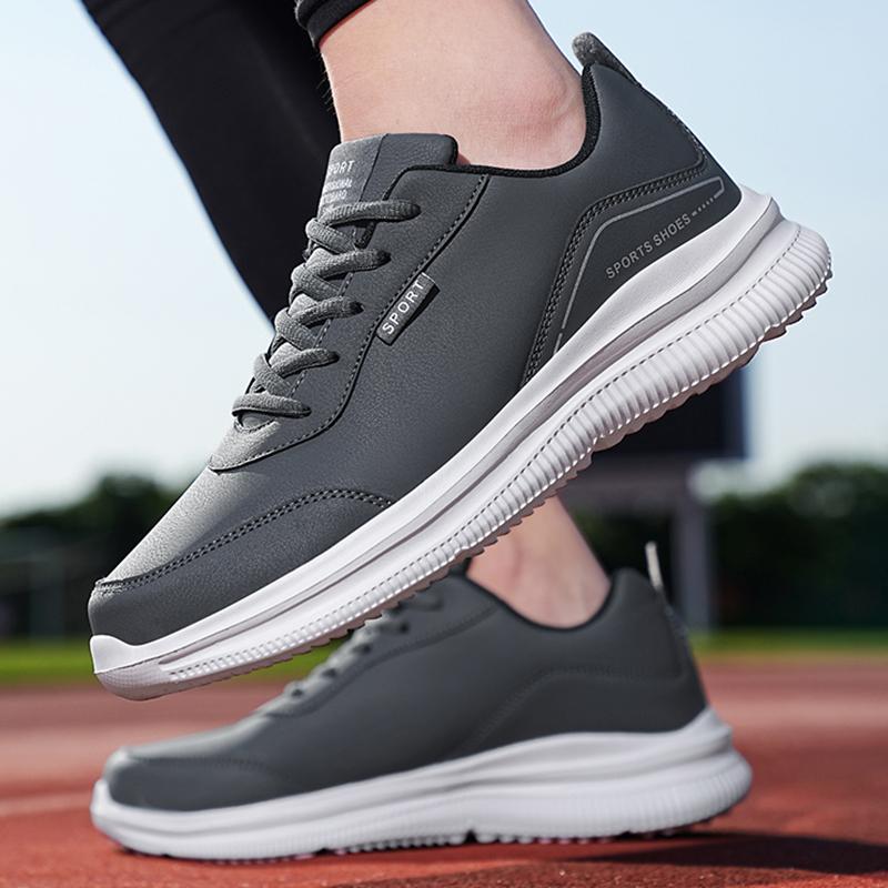 2022 Mới Nam Thời Trang Nam Giày Hơi Chống Thấm Nước Nam Thể Thao Ngoài Trời Nhẹ Chạy Bộ Color: AllBlack Shoe Size: 44