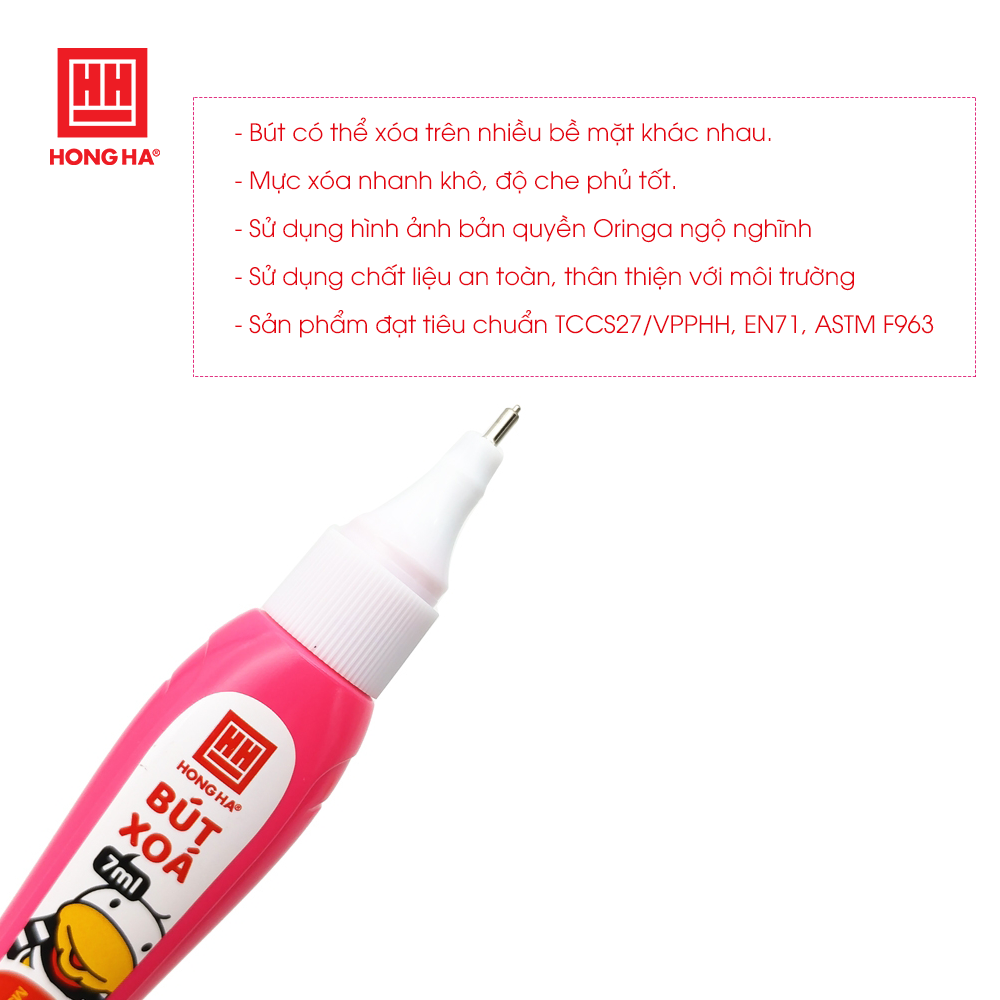 Combo 3 chiếc Bút xóa Hồng Hà CV-02 - 3502