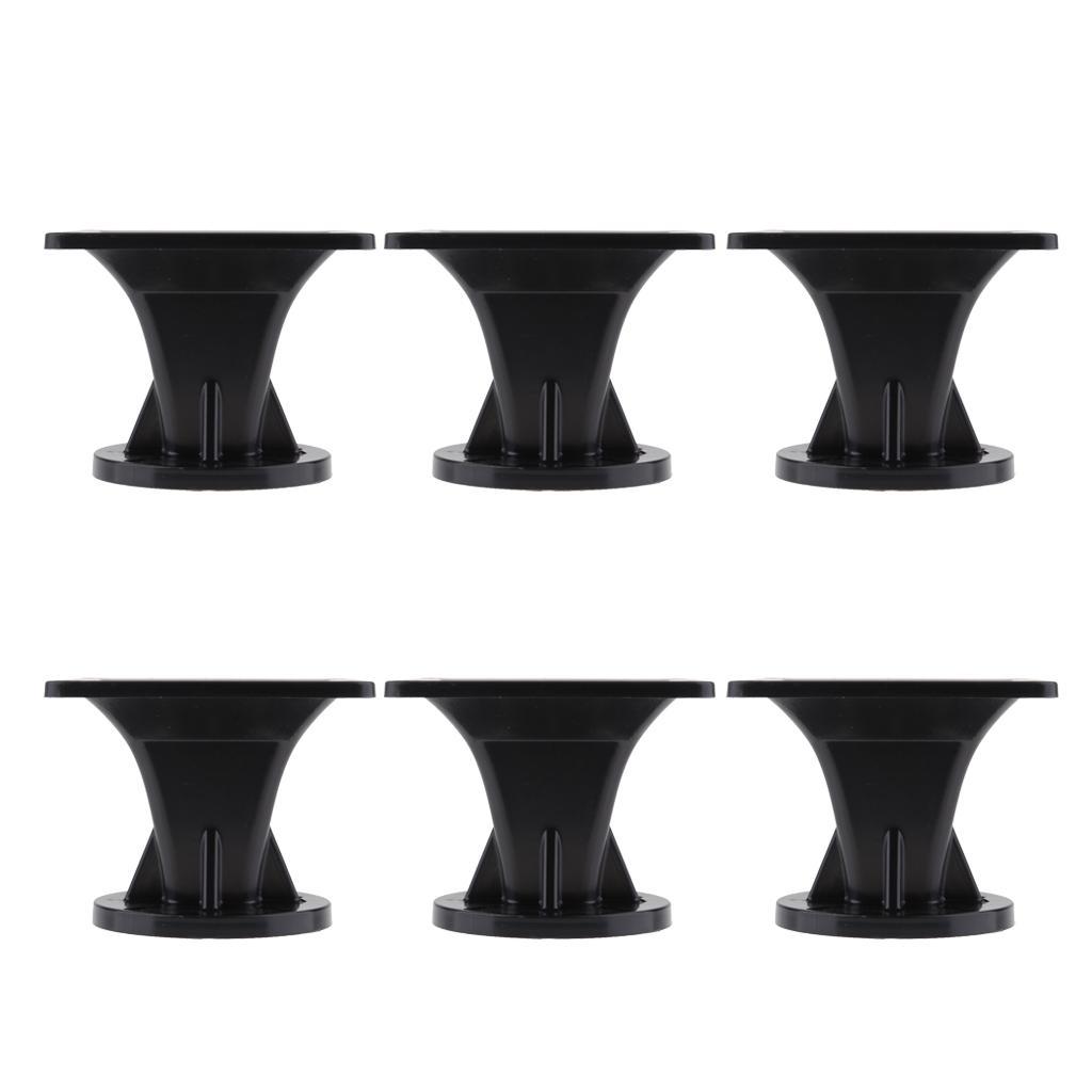 6 Pieces Car Home Stage 25mm Throat Speaker Flat Guide Sound Horn Tweeter