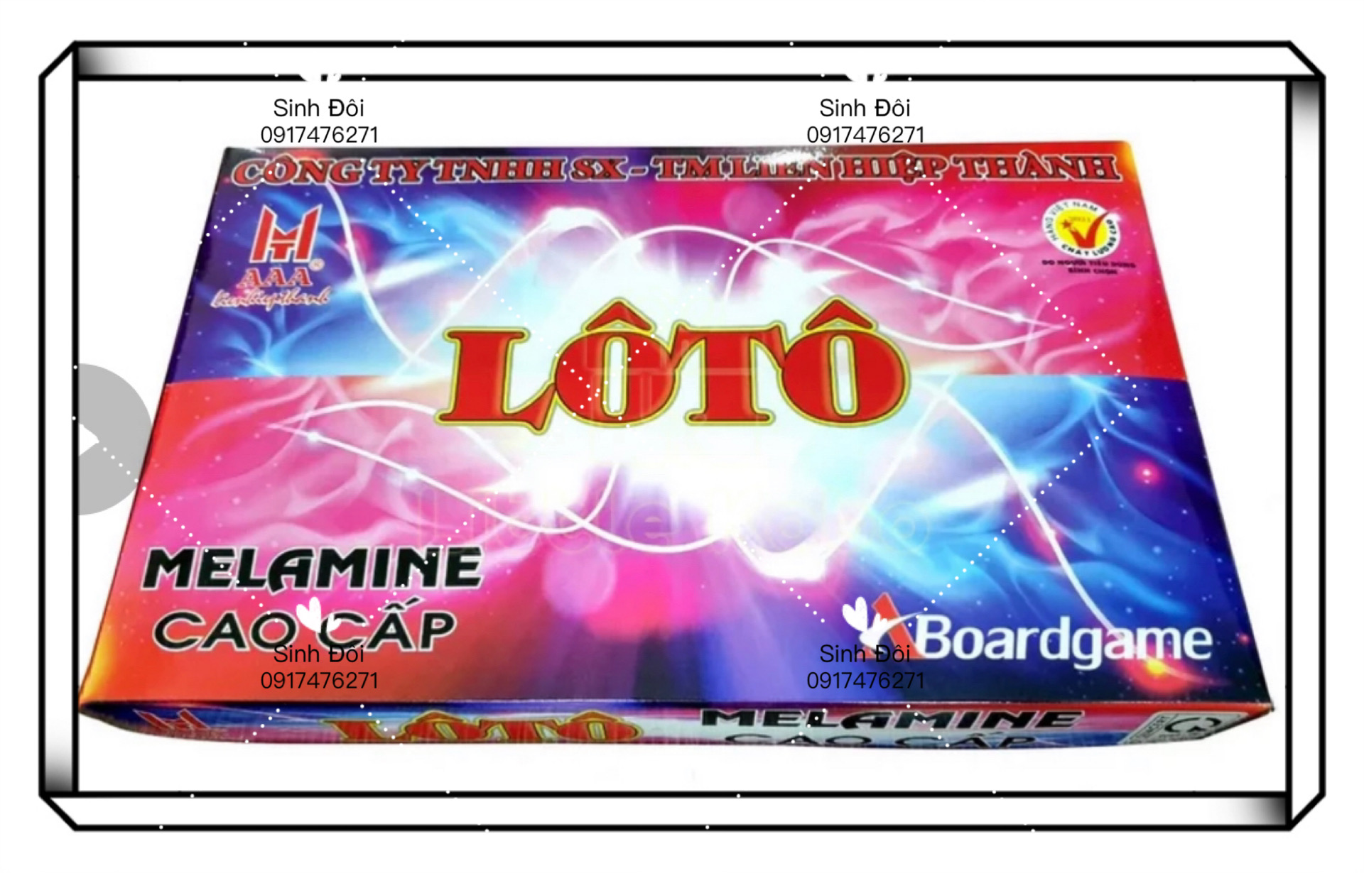 Bộ Đồ Chơi Cờ Lô Tô Bingo Lotto Việt Nhựa Cao cấp - cờ giải trí chơi vui