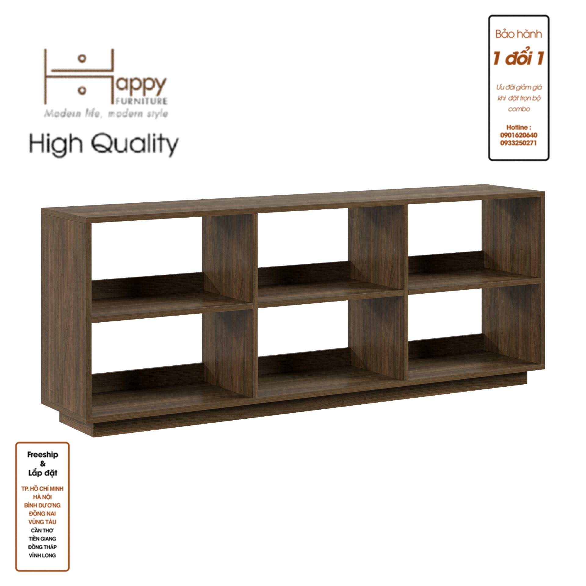 [Happy Home Furniture] ZANE , Kệ sách 2x3 ,160cm x 32cm x 62cm ( DxRxC), KSA_034