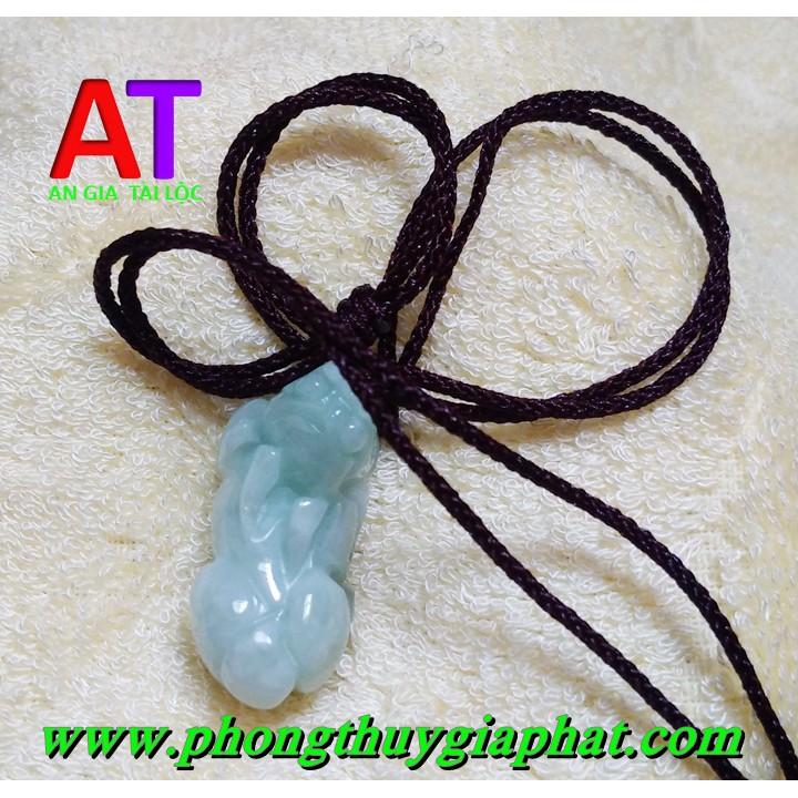 Mặt dây chuyền tỳ hưu cẩm thạch trắng