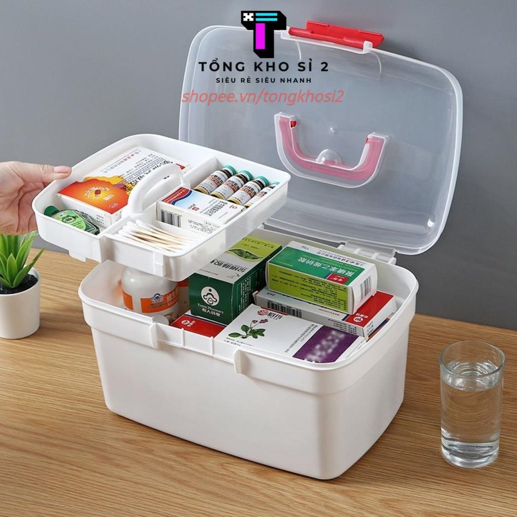 PVN19945 Hộp Tủ Y Tế Thuốc Gia Đình Cấp Cứu Nhiều Ngăn T2