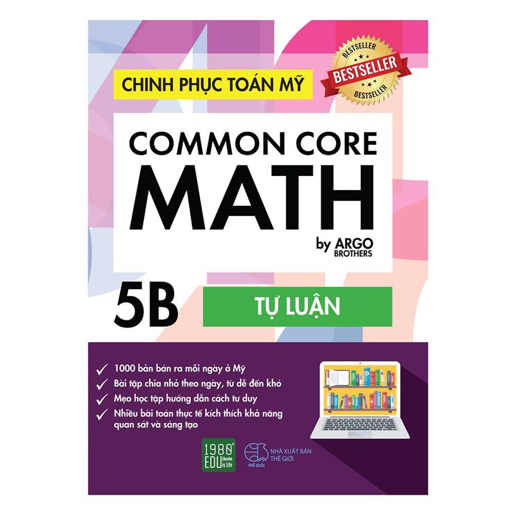 Sách - Common Core Math-Chinh phục Toán Mỹ 5B ( Tặng kèm bookmark )
