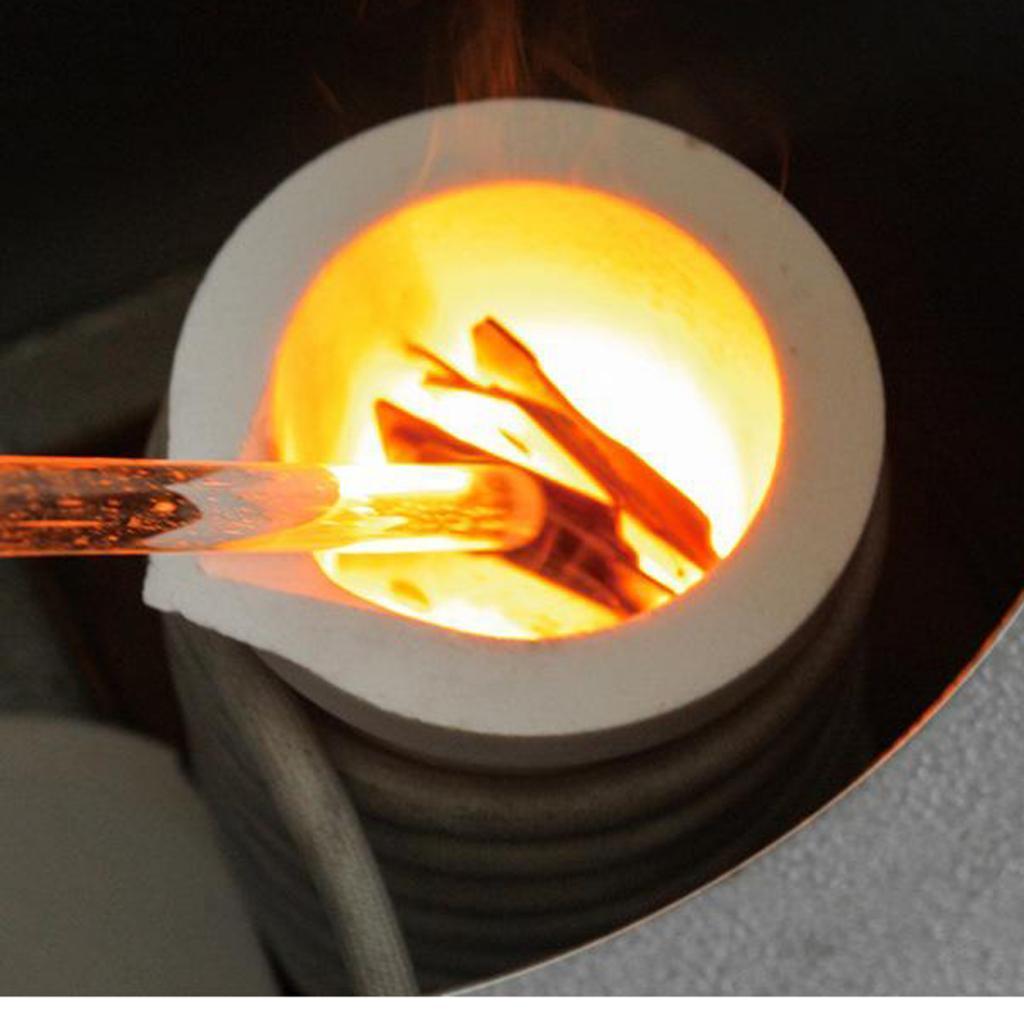 1kg + 3kg Quartz Silica Melting Crucible Bowls Dish Metal Gold Silver Refine