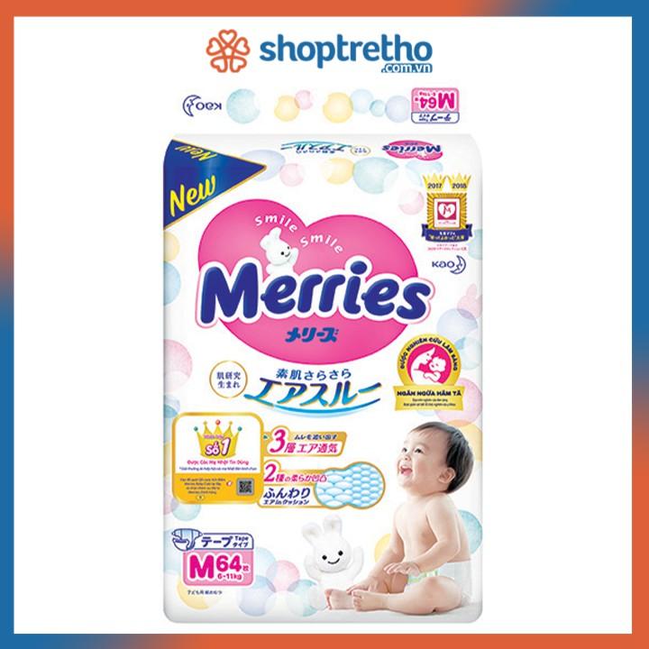 Tã dán Merries M64 Nhật Bản (cho bé từ 6-11kg)